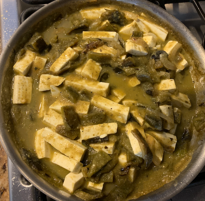 Cover Image for Rajas con Queso en Salsa Verde